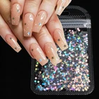 Голографическая звезда художественное оформление ногтей блестящие 3D золотые серебряные лазерные блестки spangle польские блестки аксессуары для ногтей