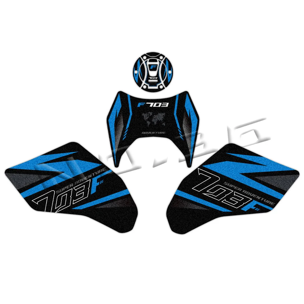 

Для Zontes 703 F ZT703-F ZT 703F 2025 наклейка на бак мотоцикла, противоскользящая газовая наколенница, защитные наклейки