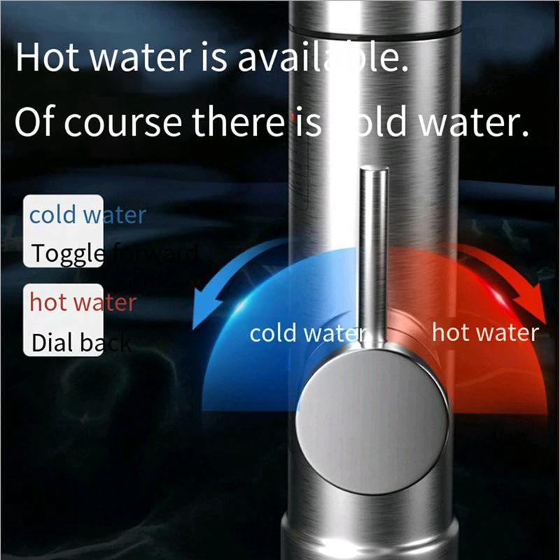 Смеситель с подогревом электрический водонагреватель кухонный кран мгновенный