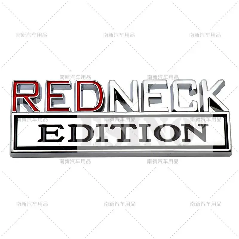 

Автомобильный Стайлинг 3D Redneck Edition металлический хромированный цинковый сплав клейкая эмблема декоративный значок забавная наклейка автомобильный аксессуар