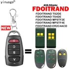 Новейший сменный пульт дистанционного управления fdoiback TS2DE TS4DE MPATF2E MPATF4E ER2C4ACD Открыватель гаражных дверей 433 МГц с фиксированным кодом