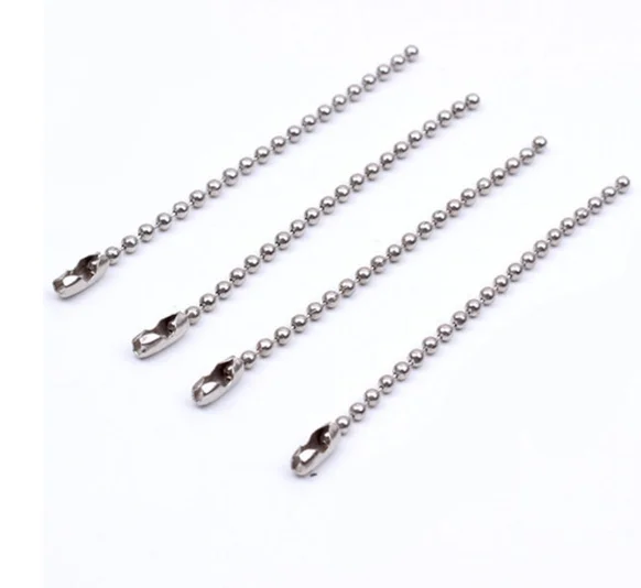 10 шт. в партии Шариковая цепь толщиной 2 мм длина см для сумки
