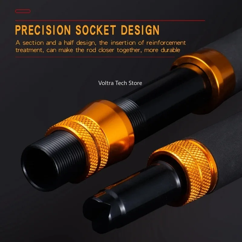 Фото Удилище Lurekiller Strong Power Carbon Game Rod для троллинга, 1.8 м, 37-64 кг, с роликовыми/СИК-втулками, для глубоководной морской рыбалки с лодки №5