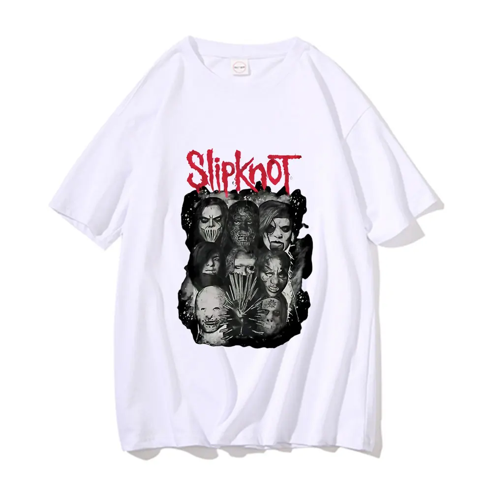 Футболка Slipknot футболка из тяжелого металла для мужчин и женщин модная в стиле