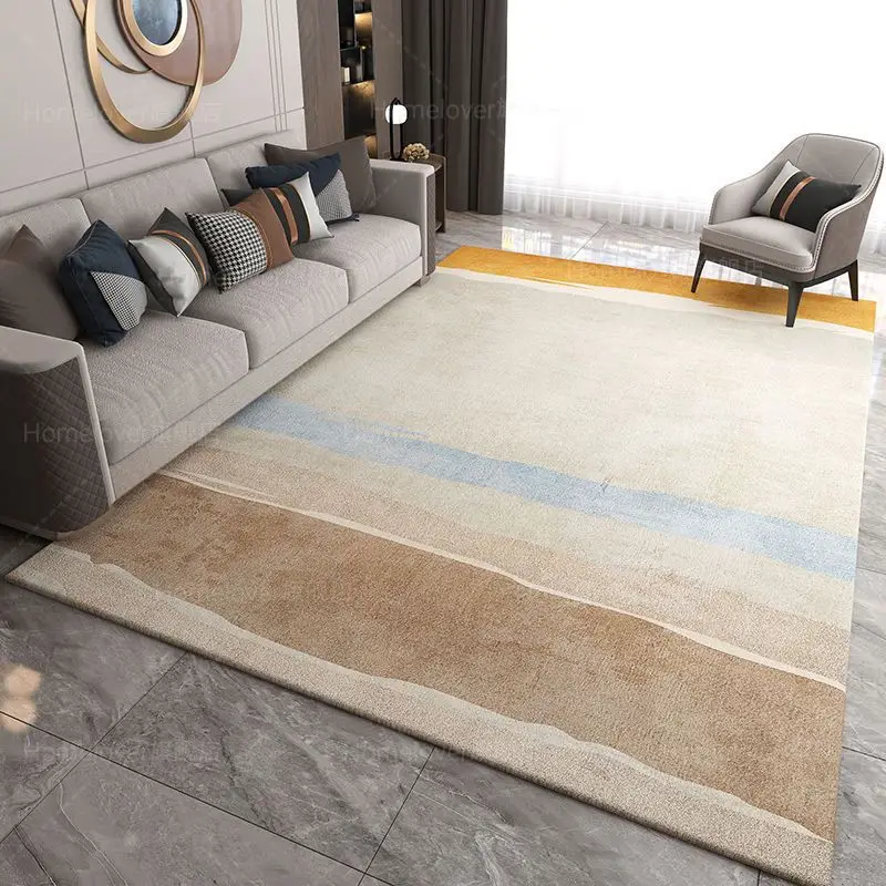 

Nordic Simple Carpet Living Room Rugs Modern Large Area Room Bedroom Bedside Carpet Decoration Home Washable Lounge Rug Door Mat