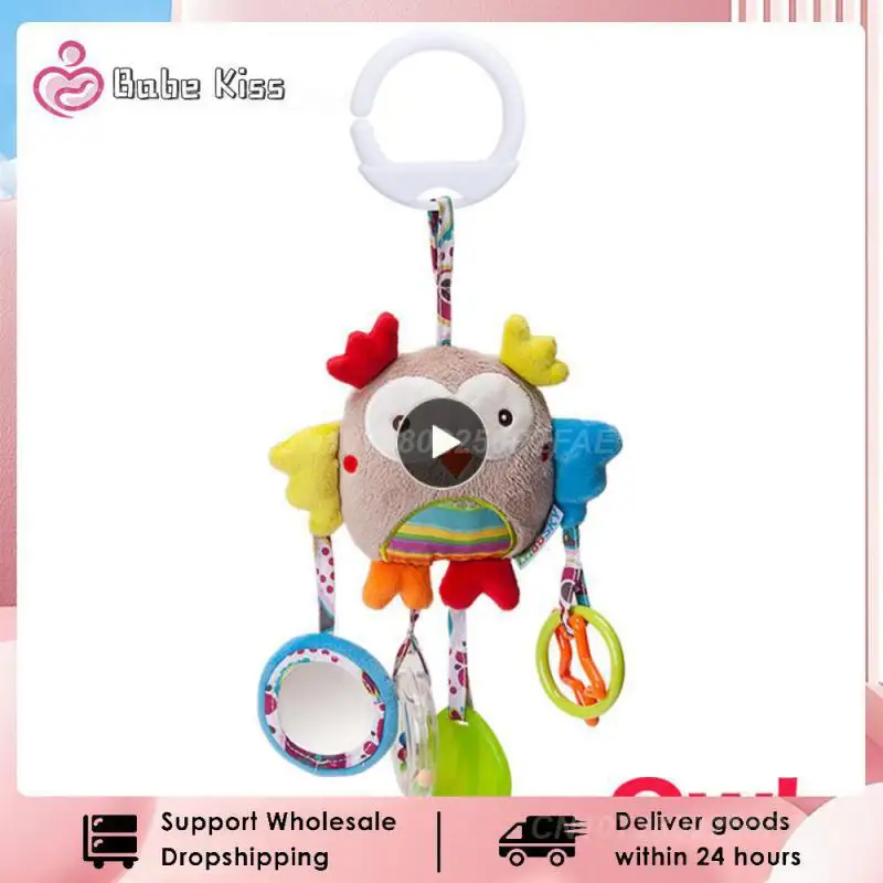 

1~10PCS Baby Bed Stroller Hanging Rattles Newborn Plush Infant Ring Bell Educational Rattle Toys 6 To 12 Months Developmental