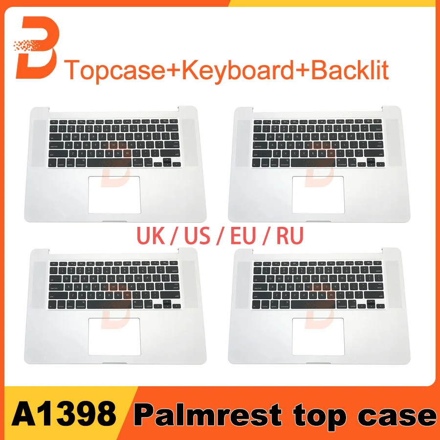 Оригинальный чехол A1398 Topcase Для Macbook Pro Reina 15 дюймов верхний корпус с английской и