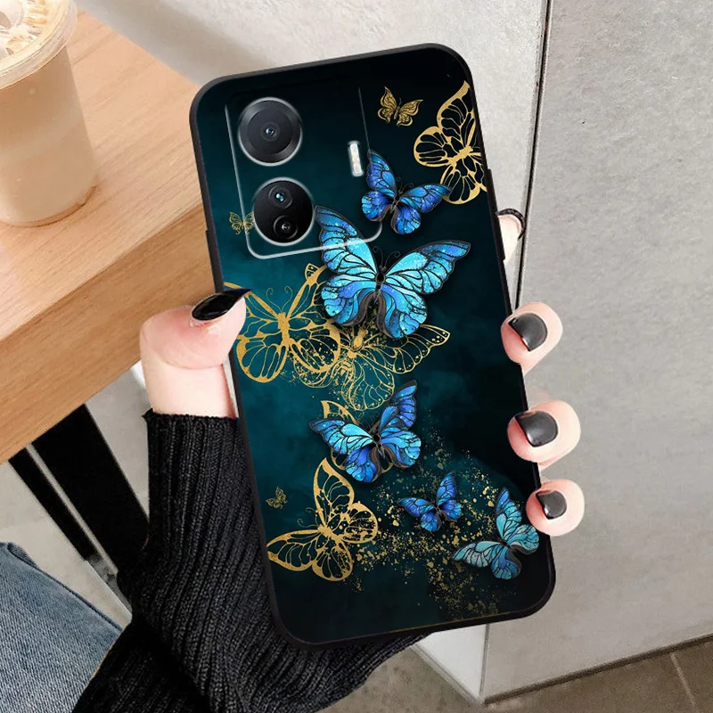 Чехол для телефона VIVO T1 популярный черный силиконовый чехол из ТПУ с принтом