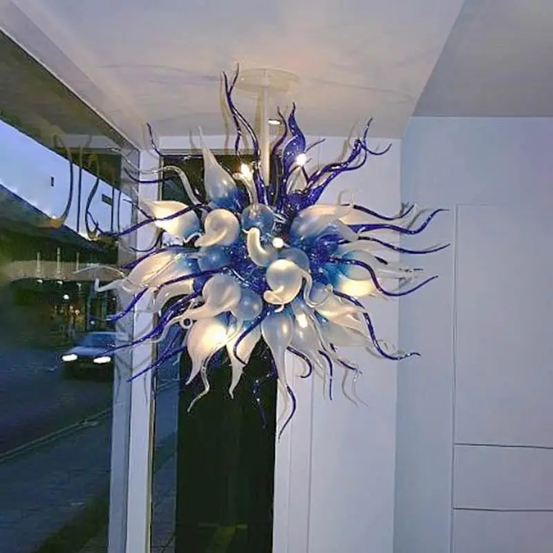Modern Nordic Pendant Lamps Crystal Hand Blown Glass Chandeliers Led Luxury Lights for Living Room