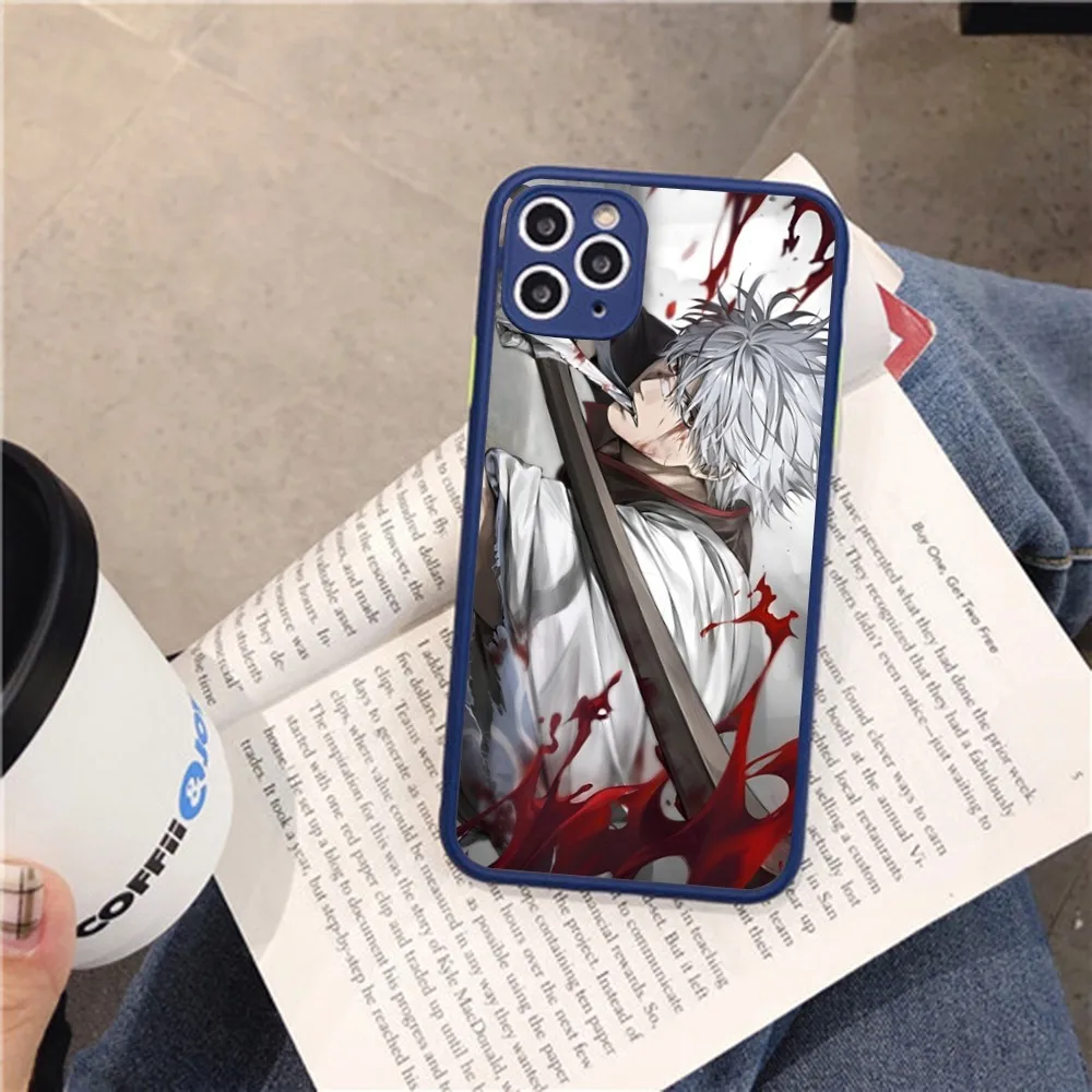 Gintama Japanese Anime Classic Phone Case For IPhone 14 11 12 13 Mini Pro Max 8 7 Plus X XR XS MAX Translucent Matte Cover