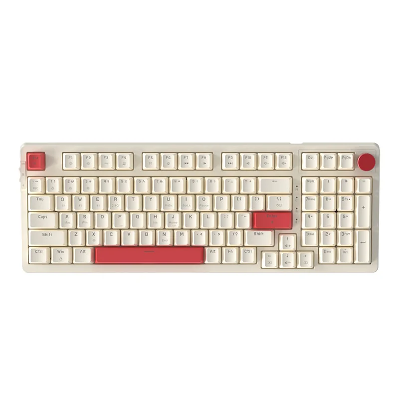 Новая настраиваемая клавиатура AK98 с популярным валом Bluetooth 2 4 ГГц беспроводная