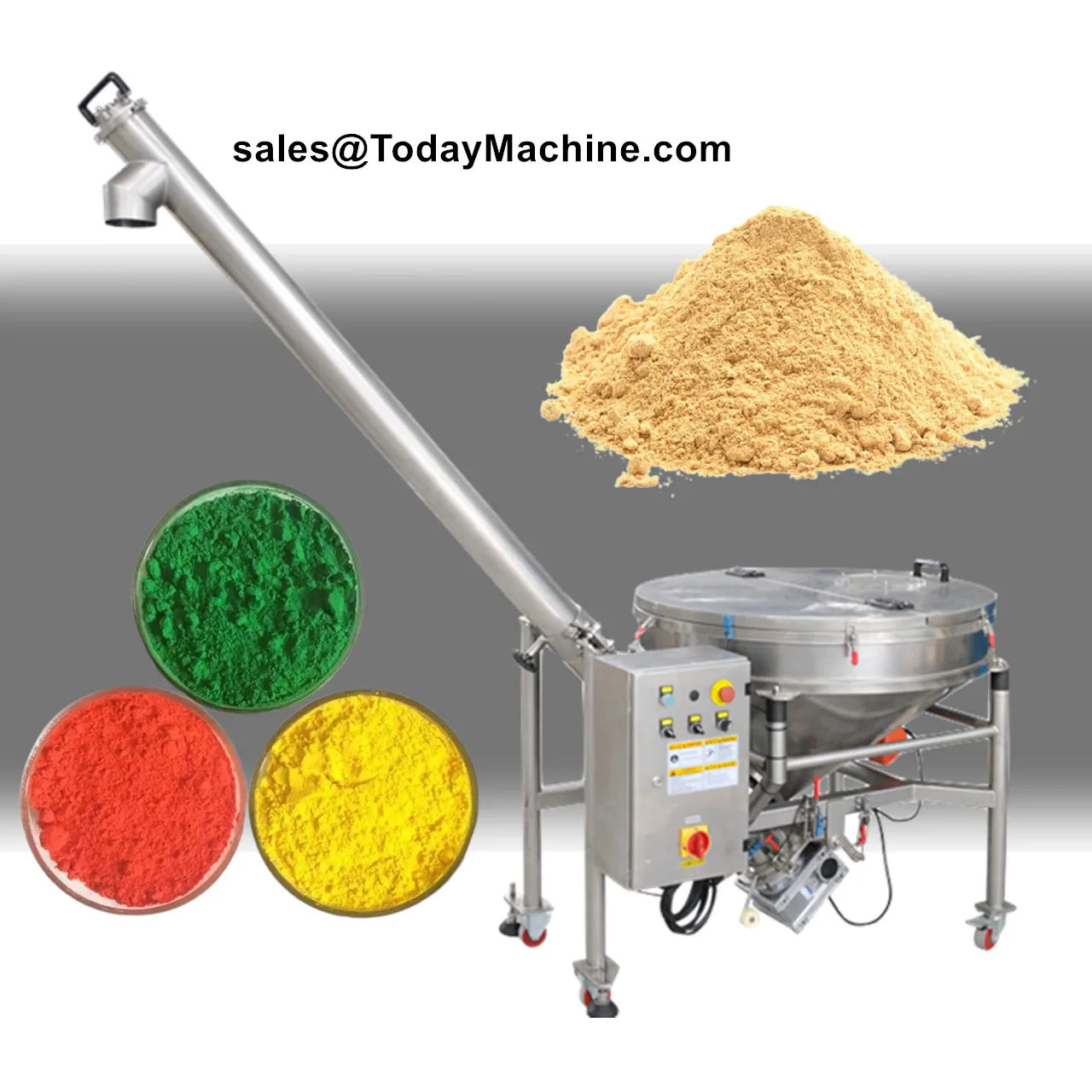 

Inclined Auger Screw Conveyer For Grain Nut Flour Sugar Rice Food Powder