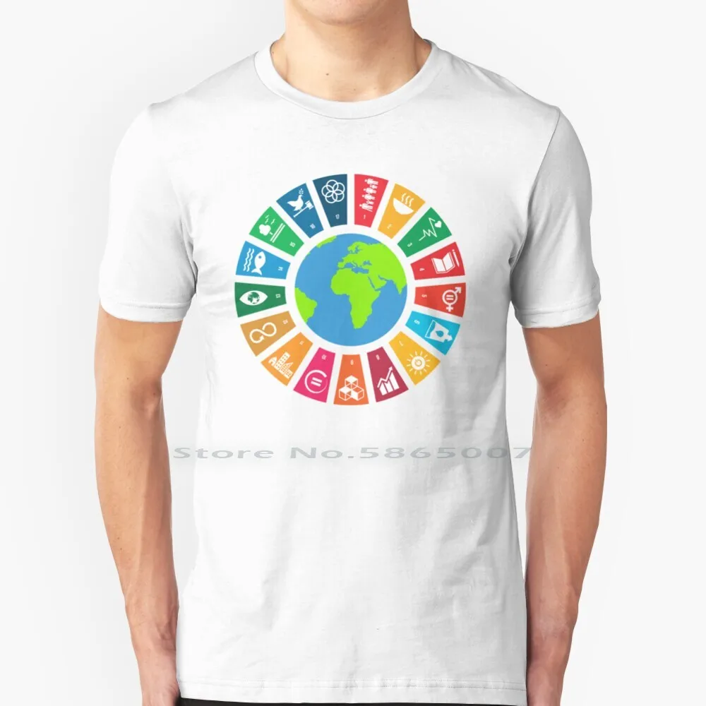 

Un Sdgs | Un Global Goals Logo | United Nations Sustainable Development Goals 2030 T Shirt 100% Cotton Sdgs Globalgoals Logo