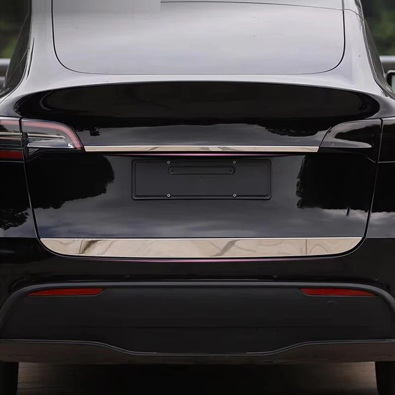 Аксессуары для Tesla model y 2021 Стайлинг автомобиля из нержавеющей стали задняя дверь