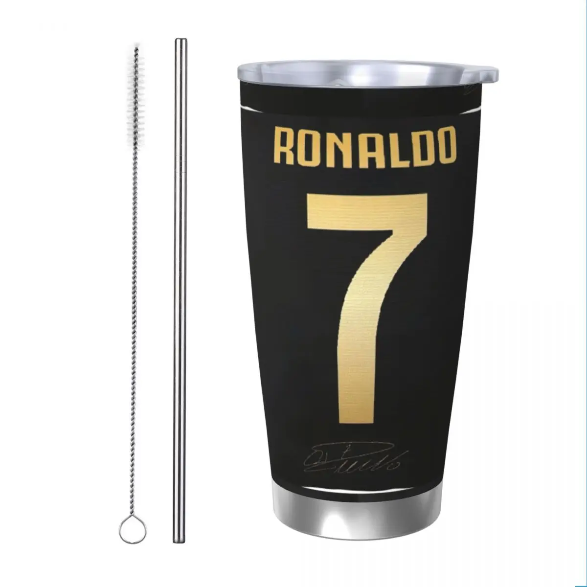 CR7-Cristiano чашка на 20 унций автомобильная кружка большой емкости герметичная для