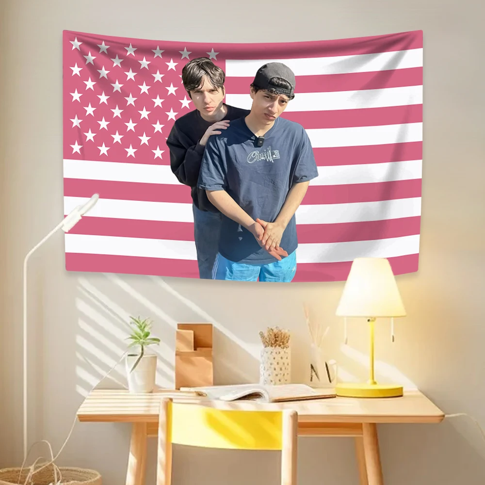 Гобелен Мартин и Хамцы американский флаг домашний декор эстетика настенный