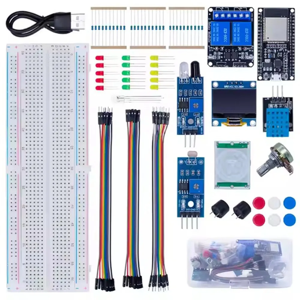 Стартовый комплект сделай сам для ESP32 ESP-32S WIFI с коробкой хранения базовый