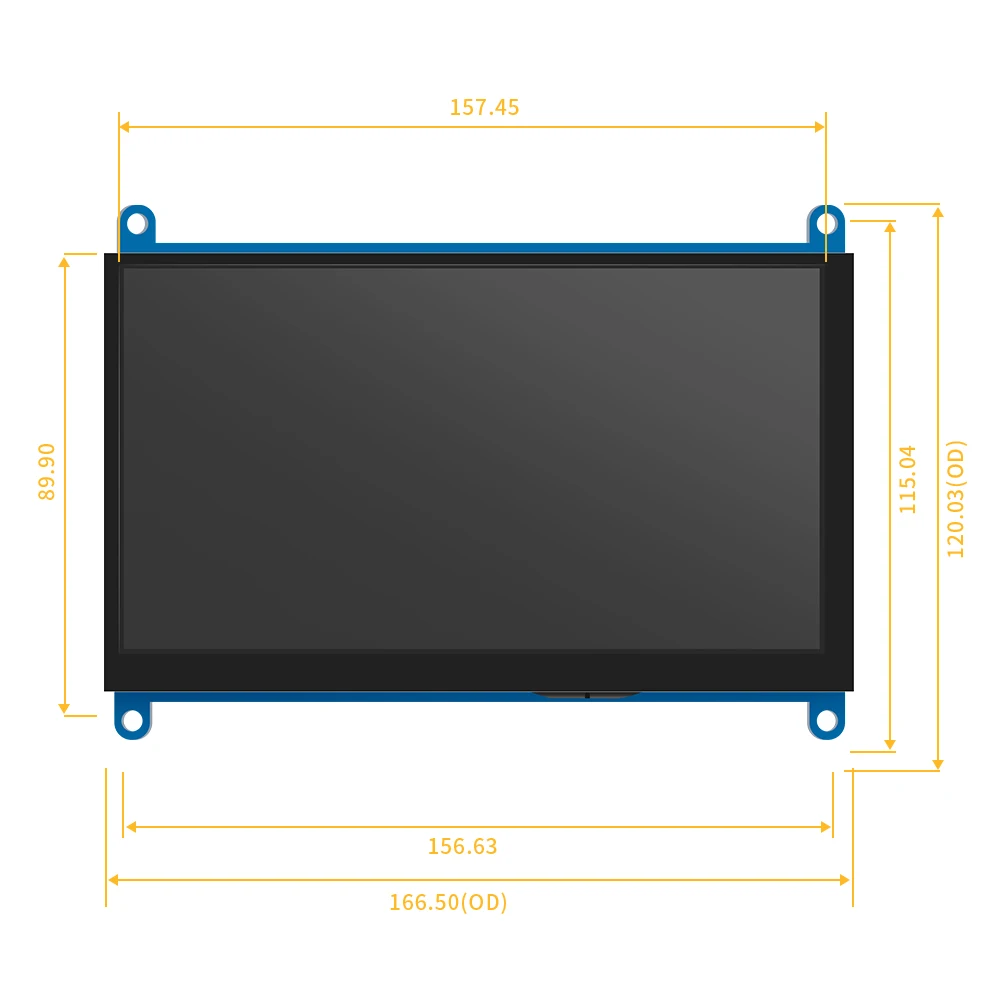Raspberry Pi Screen KEPIFO Touchscreen Monitor IPS/TN 1024×600 Responsive Capacitive Touch Dual Built-in Backlight HDMI Input |