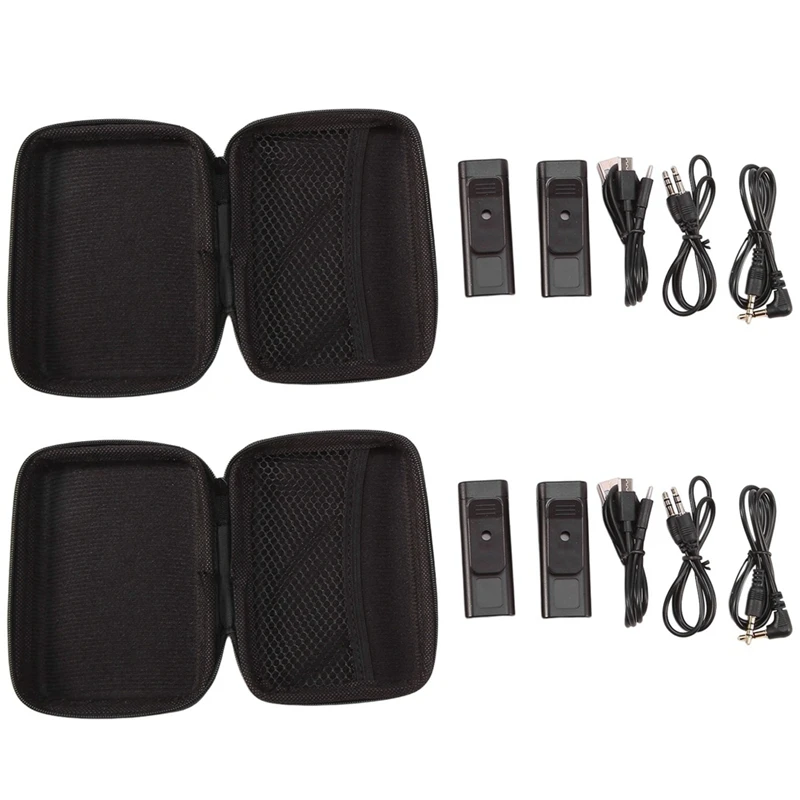 Беспроводная система УВЧ 2 шт. цифровой звуковой приемник приемник-передатчик 1