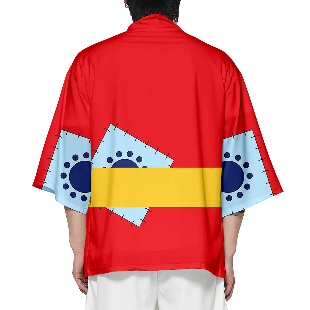 Аниме ONE PIECE Wafuku Monkey D Luffy кимоно Санджи косплей плащ с принтом юката кардиган