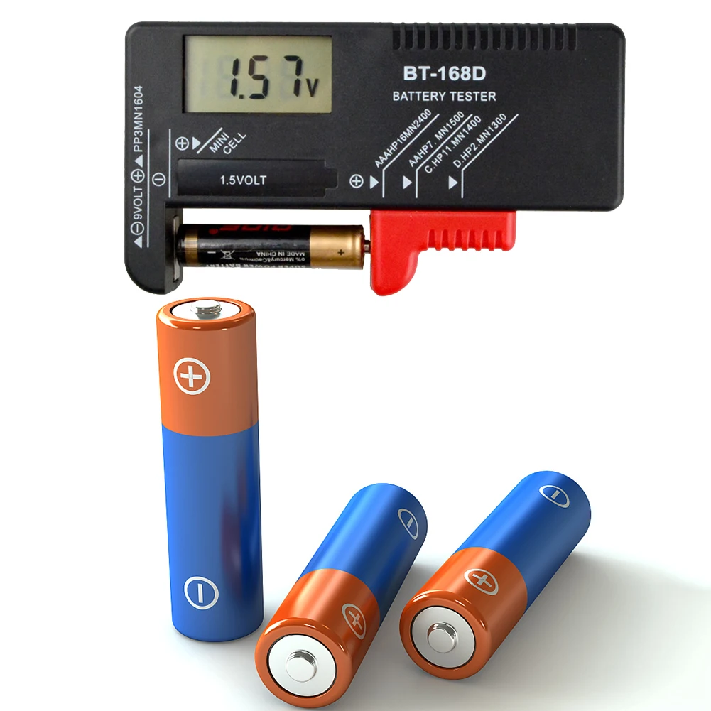 

Digital Battery Tester LCD Display AA/AAA 9V Button Cell Battery Capacity Check Detector Capacity Diagnostic Tools