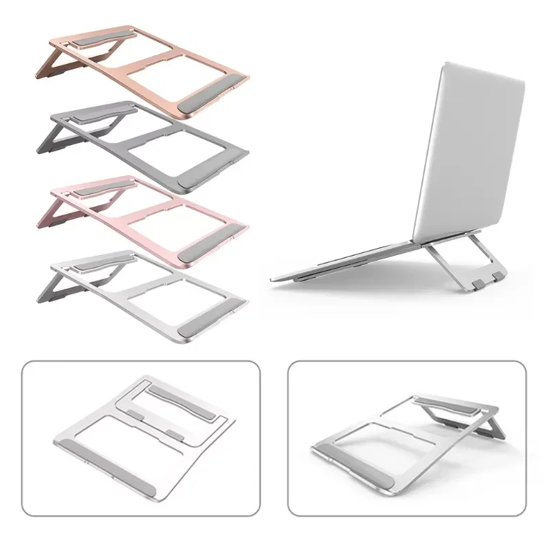 

Portable Laptop Stand Aluminium Foldable Notebook Support Laptop Base Macbook Pro Holder Adjustable Bracket Computer Accessories
