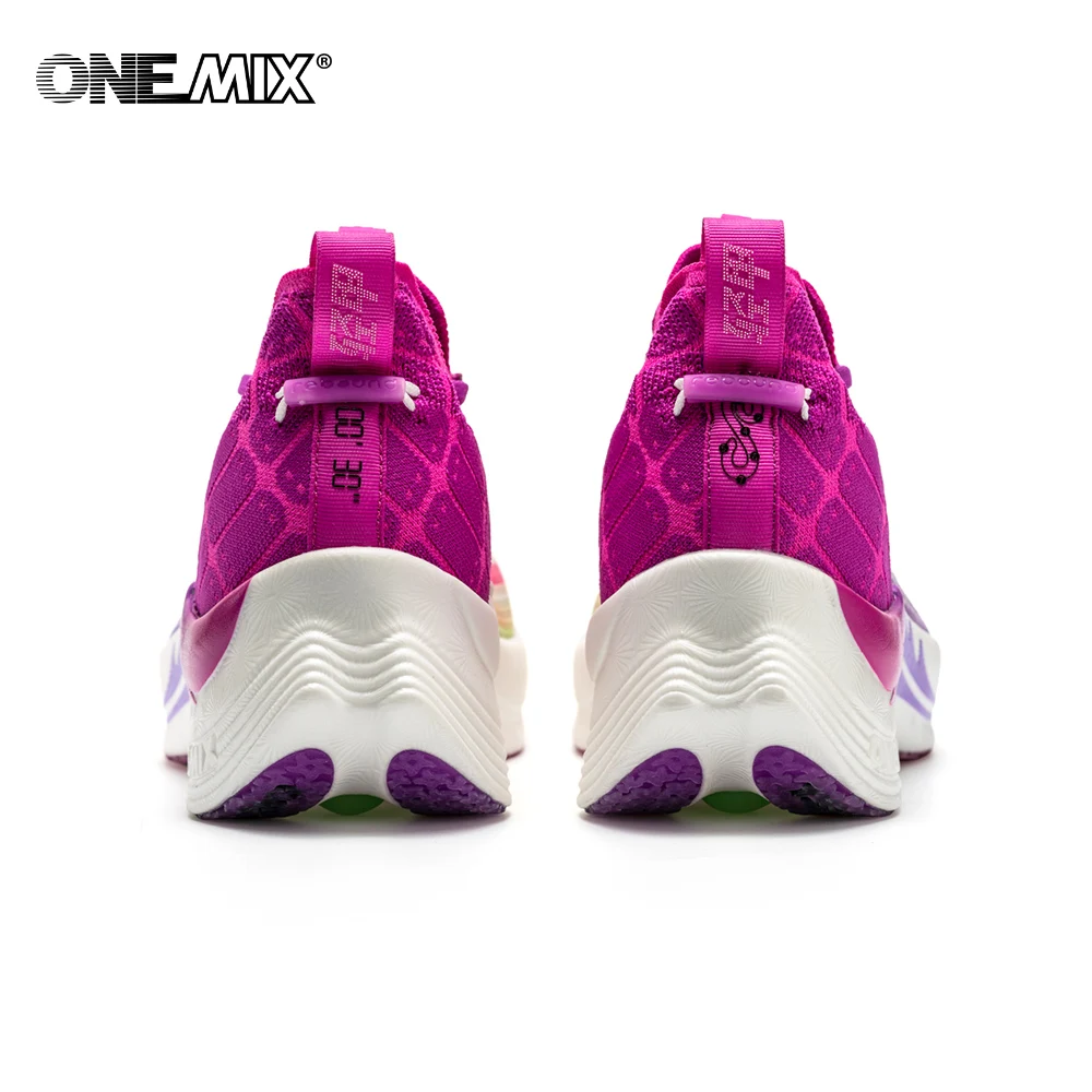 Onemix 2022 New Style Breathable Mesh Running Shoes For Summer Autumn Sports Women Sneakers Man Athletic Soft Carbon Fibre Plate