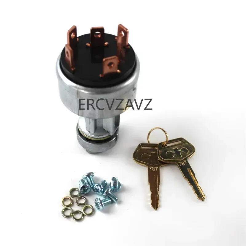 PC200 Ключ зажигания 6-контактный 08086-10000 08086-00000 22B-06-11910 для Komatsu PC200-1 PC200-2 PC200-3 PC200-5 PC200-7