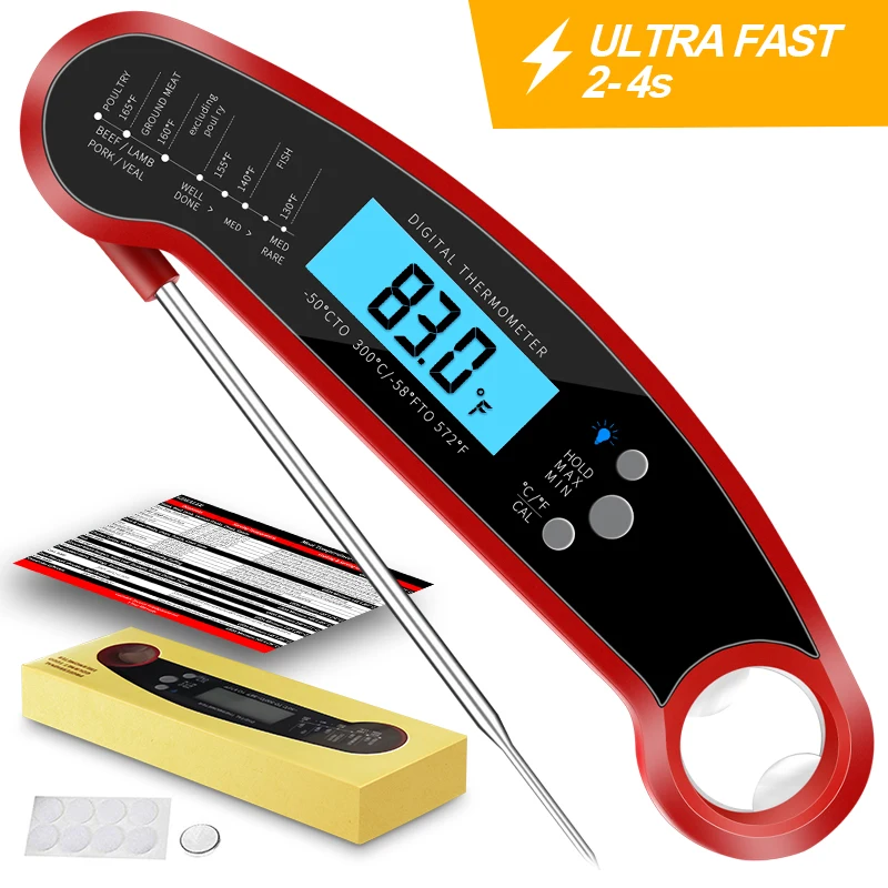 

BBQ Digital Kitchen Food Thermometer Meat Cake Candy Fry Grill Dinning Household Cooking Temperature Gauge Oven Thermometer Tool
