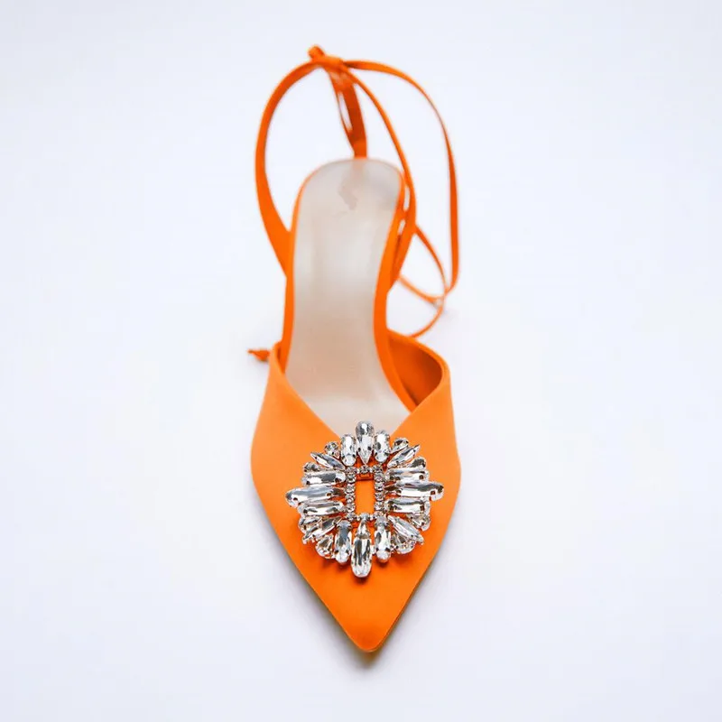 

2022 Lace Up Heels Pointed Pumps Sandals Ladies heels women