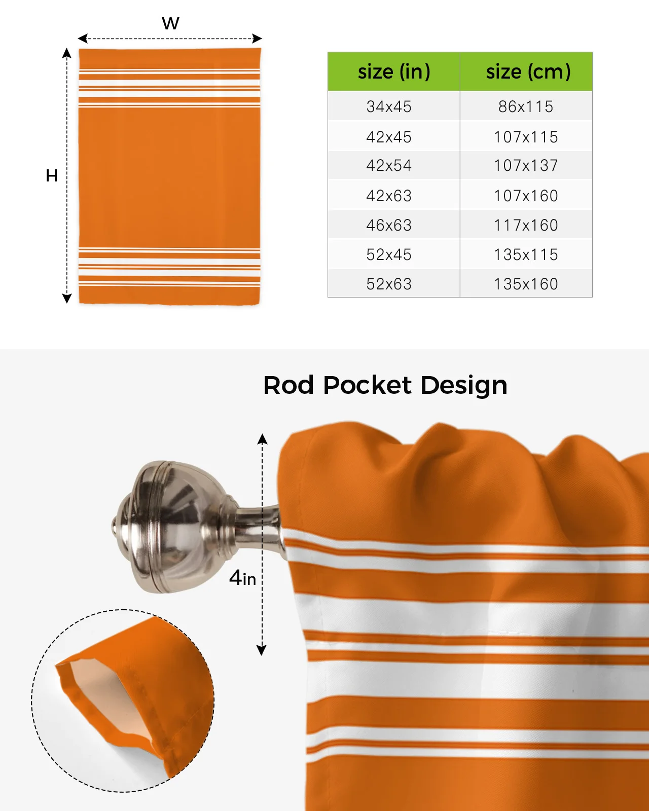 Занавески на окна для кухни в оранжевую полоску карманные шторы дома маленькие
