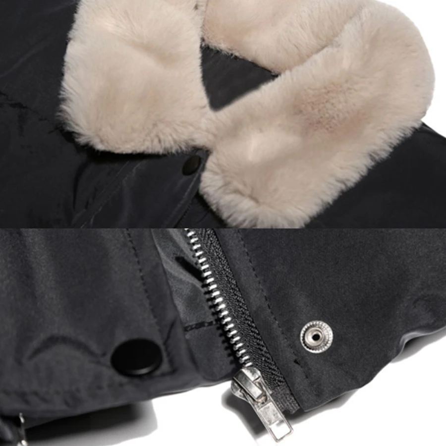 Mid-length Winter Cotton Padded Korean Parka Women Warm Thick Slim Coat Casual Outwear Loose Overcoat Fashion Windbreaker Jacket