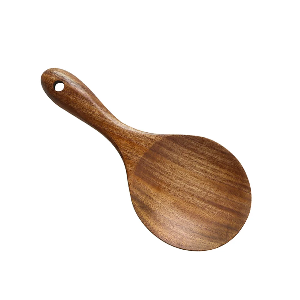 

Rice Ladle Scoop Kitchen Spoons Serving Woodenspoon Paddle Soup Versatile Japanese Server Wood Spatulasauce