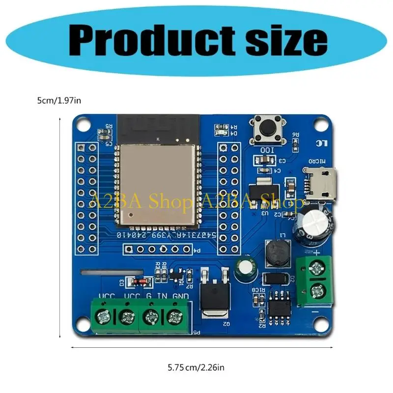 Плата разработки A2BA ESP32, одноканальный модуль MOS-переключателей, вход 5-80 В, Wi-Fi (art.: 3920dba140aed) - 3920dba140aed