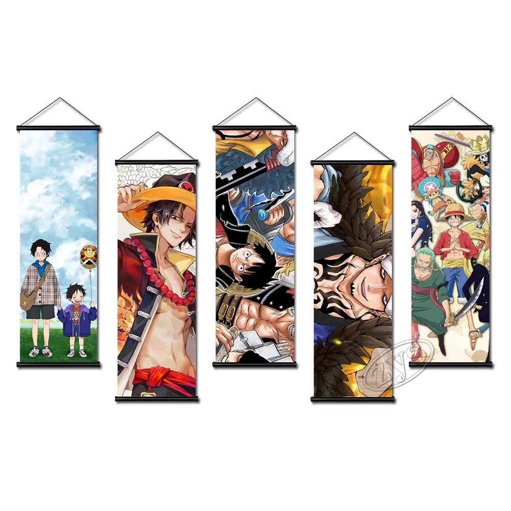 

Wall Art Trafalgar Law Picture Poster Japan Anime Canvas Portgas D. Ace Modular One Piece Painting Home Decor For Living Room