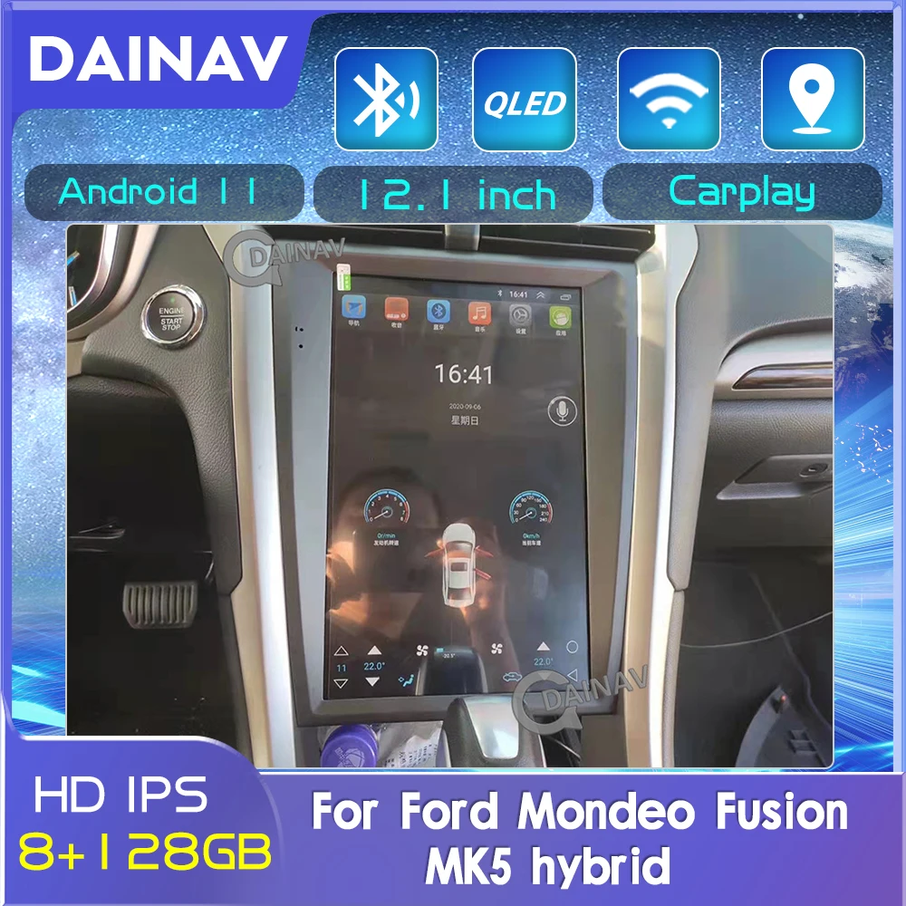 

2 Din Android 11 Car Radio For Ford Mondeo Fusion MK5 hybrid Player GPS Navigation Video Multimedia Android Screen head unit