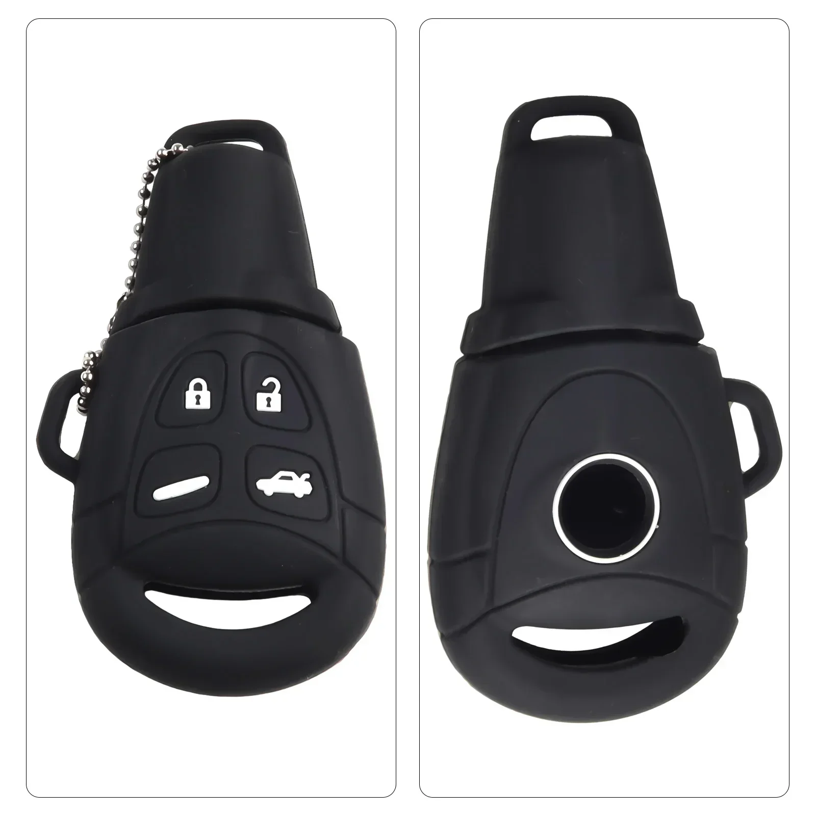 Набор ключей силиконовые аксессуары черный для SAAB 9-3 9-5 93 9 чехол практичный новый