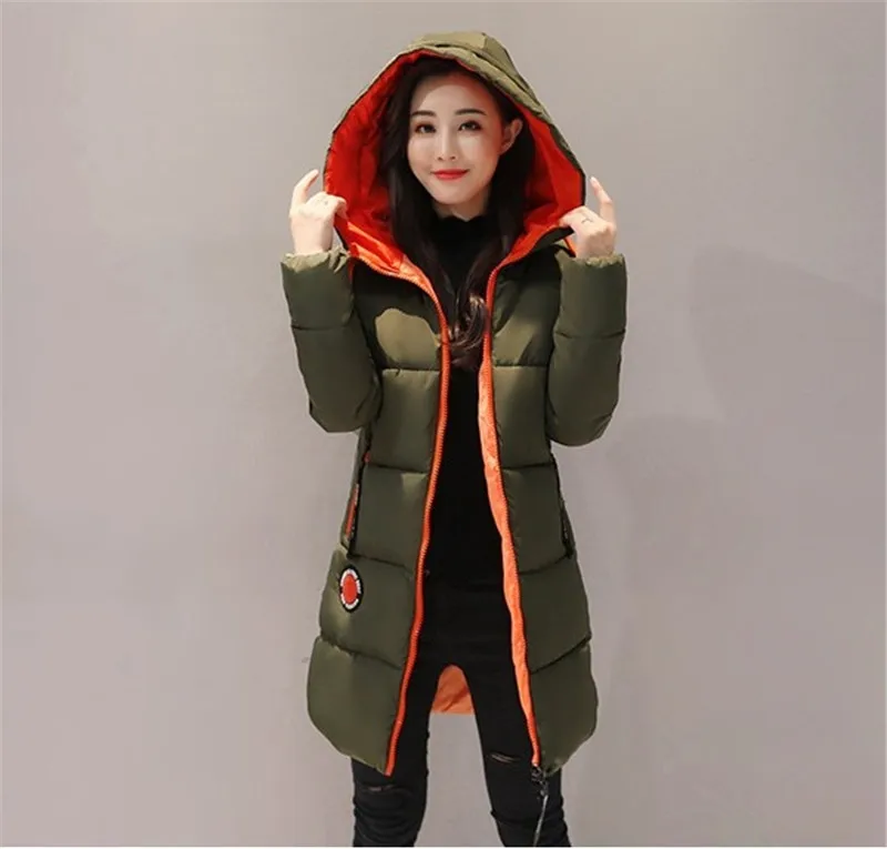 

2022 Winter Cotton Jacket Women Parkas New Thick Warm Hooded Student Coat Fashion Female Outwear Long Cotton-padded jacket 3XL