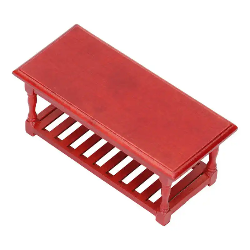 

Dollhouse Miniature Coffee Table Lightweight Mini Dollhouse Furniture Decoration Accessories Simulate Life Scene for Kids for