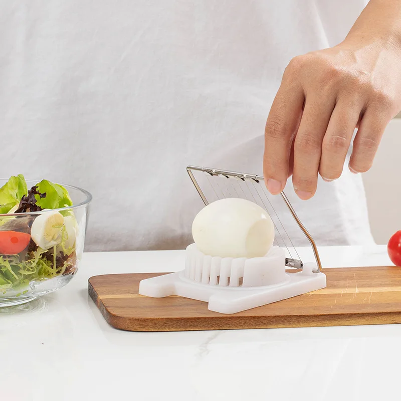 

Stainless Steel Egg Slicer Multifunctional Egg Cutter Luncheon Meat Cutter Flower-Shape Sectioner Cutter Divider Kitchen Gadgets