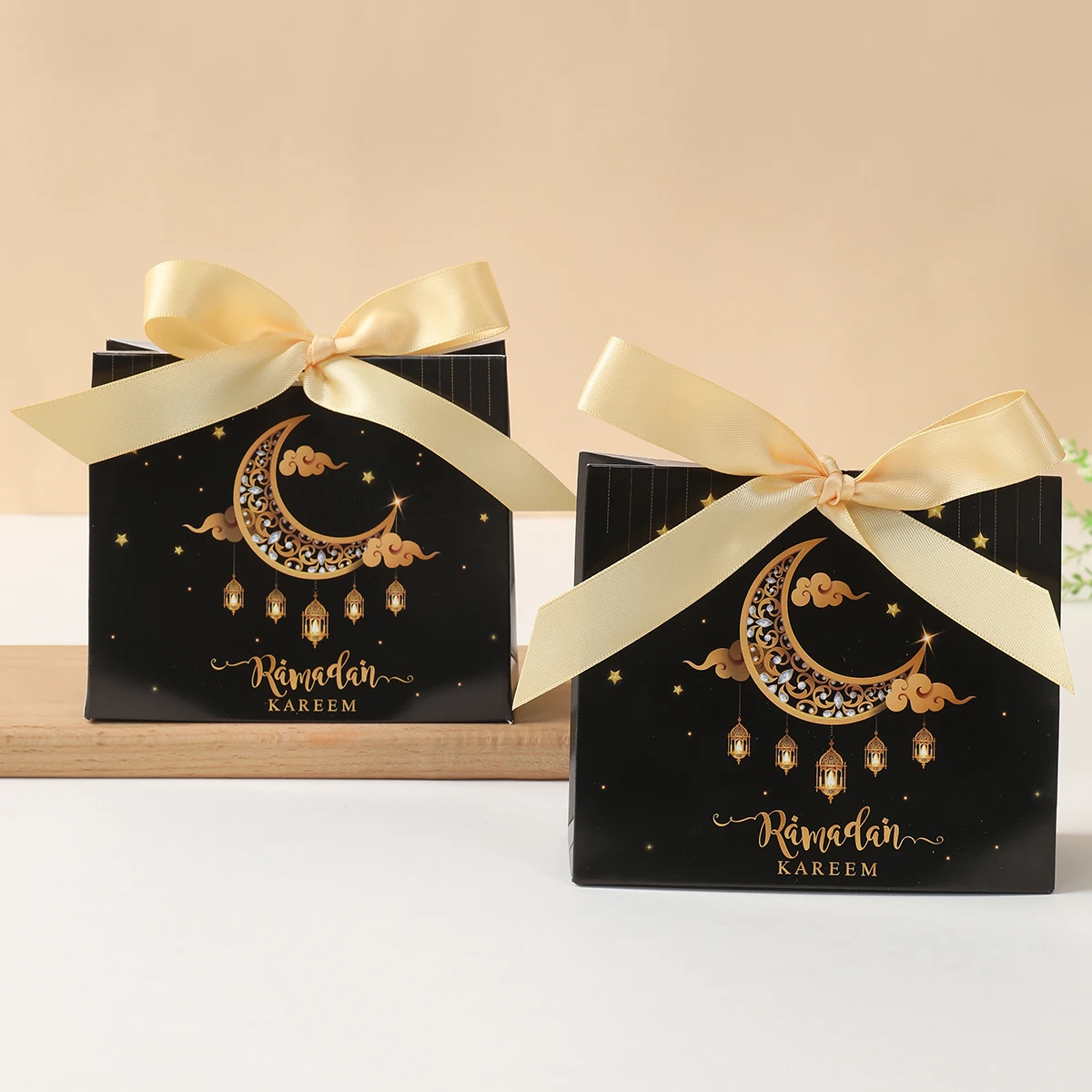 Ид Мубарак Луна Фонарь Подарочная Коробка Рамадан Карим Украшения для дома 2025