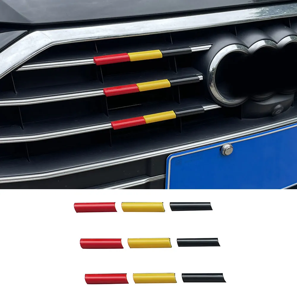 Полоски для отделки передней решетки автомобиля декоративные трехцветные