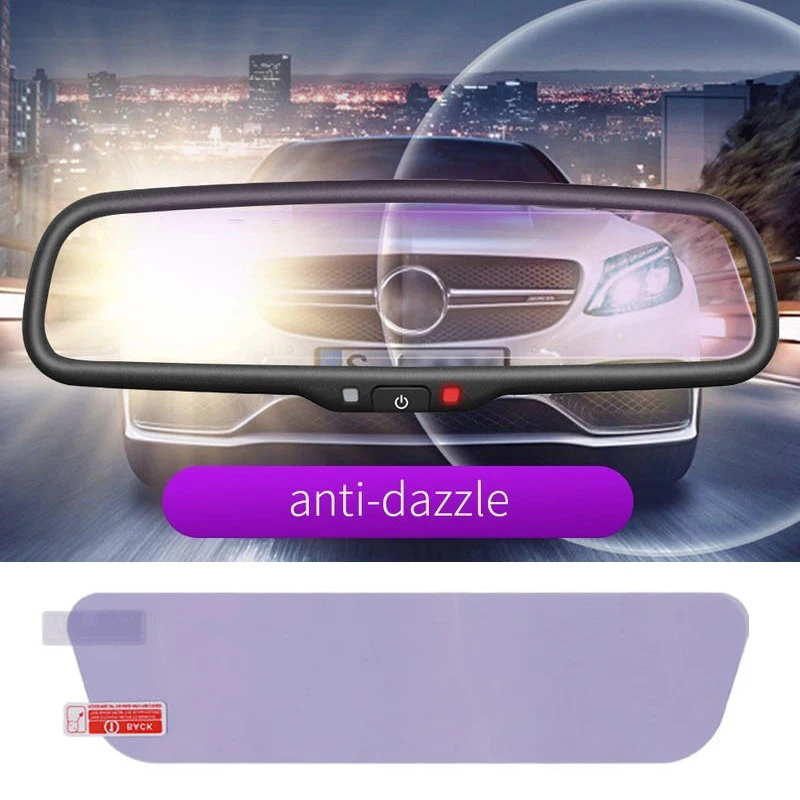 

Антибликовая пленка для зеркала заднего вида в салоне автомобиля, Защитная Наклейка для заднего вида, Защитная пленка для безопасного вожд...