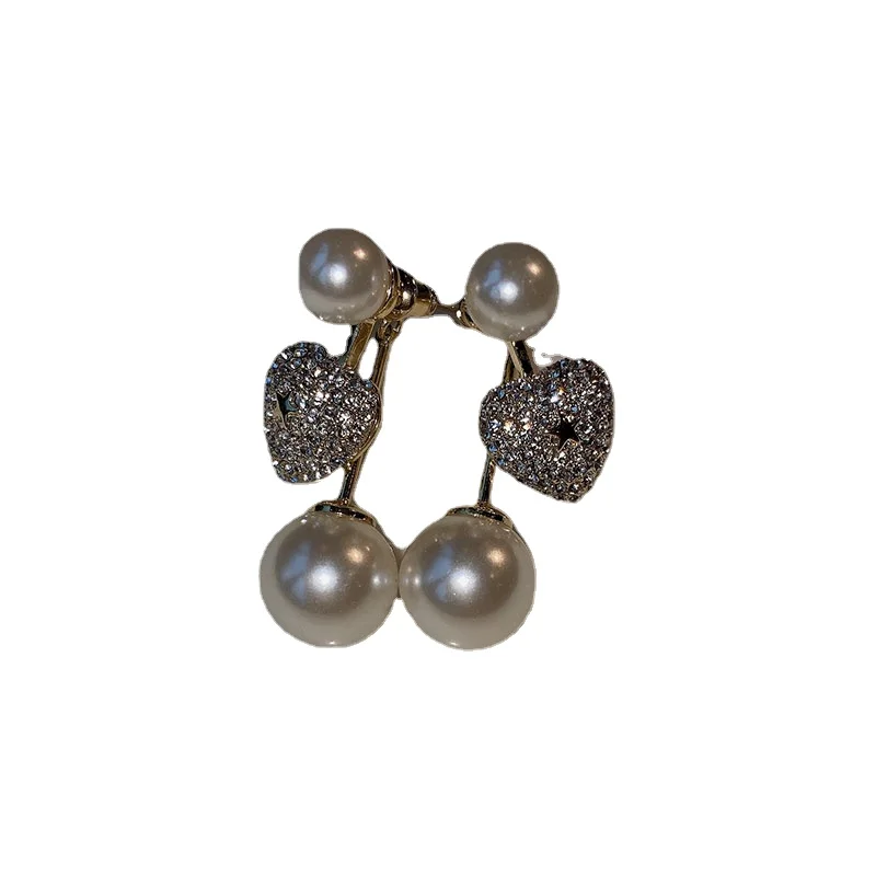 

YY High-Grade Earrings Show Face Small Pearl Multiple Ways to Wear Earrings