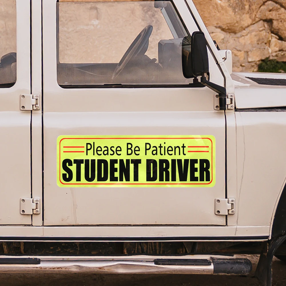 Светоотражающая Магнитная Автомобильная Наклейка Для Водителей И Студентов