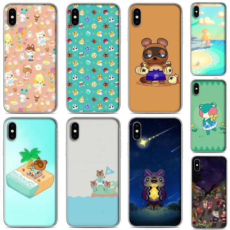 

Animal Crossing Phone Case For Samsung S21 S30 S10 S9 S8 S7 A31 A12 A70 A52 A30 lite plus ultra soft Cover Fundas TM