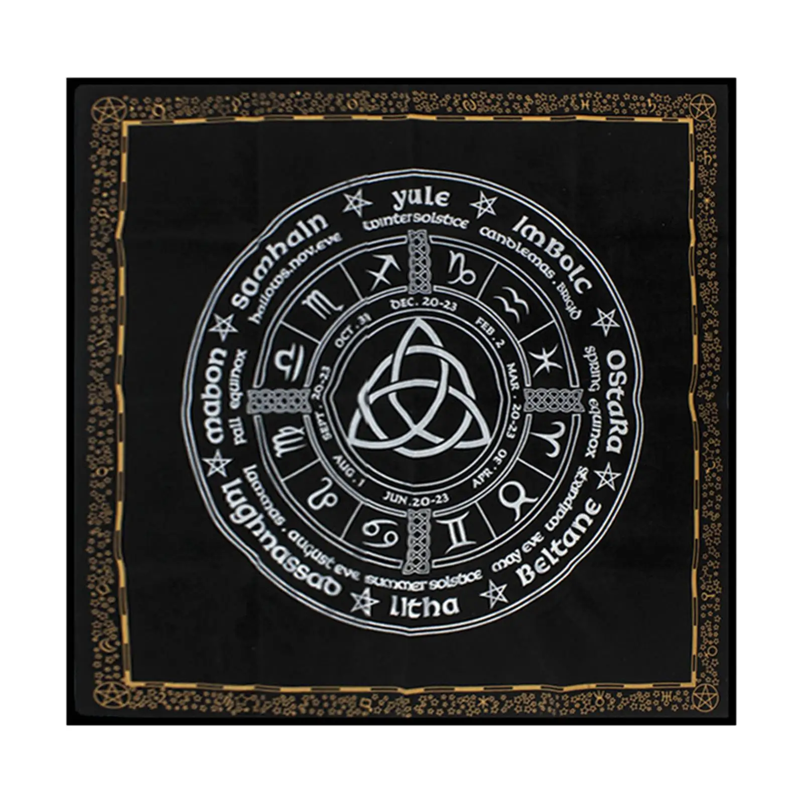 Tapestry Square Spread Cloth Witchy Tablecloth For Tarot Card Enthusiasts Magicians Daily Household