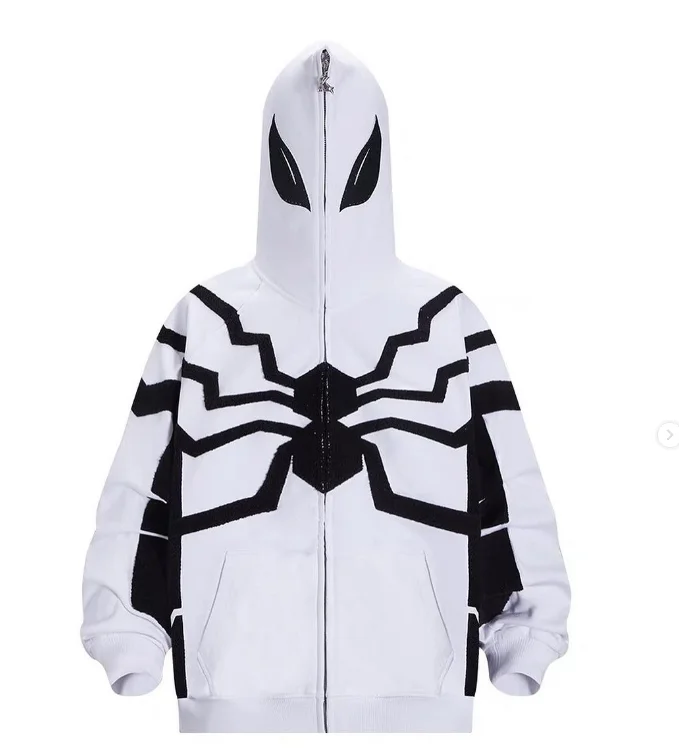 Хит продаж толстовка с капюшоном для косплея на Хэллоуин цифровым принтом паука