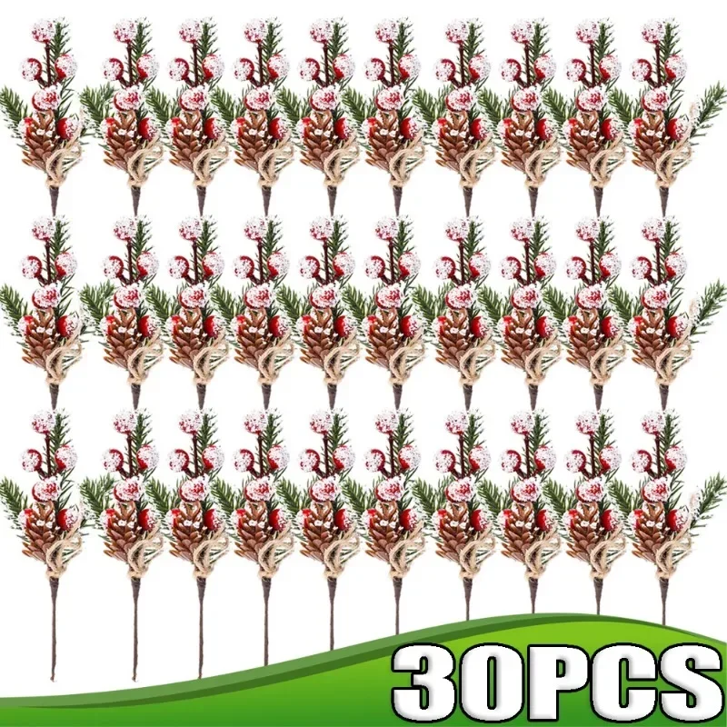 

Искусственные сосновые ветки с ягодами 30 шт