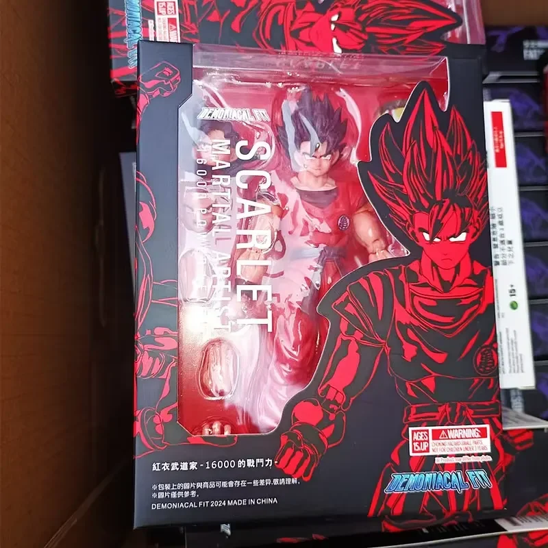 Фото Фигурка Demoniacal Fit Dragon Ball SHF Сон Гоку Каё Кен, Алый Мастер боевых искусств, уровень силы 16000, аниме-фигурка, игрушка №5